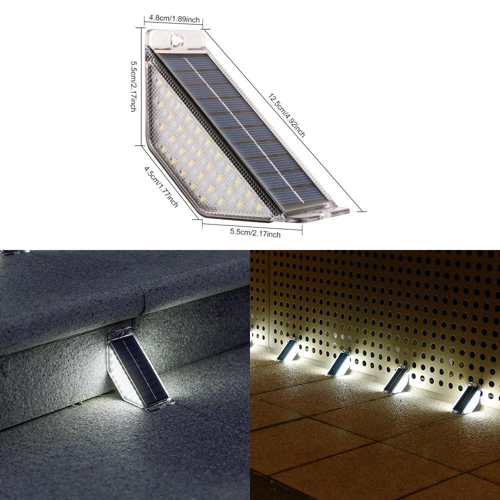 Rainproof Solar Step & Pathway Lights for Outdoor Courtyard