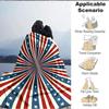1pc Blue Red Stars Stripes Blanket, Lightweight Flannel Throw Blanket for Sofa, Bed, Travel, Camping, Living Room, Office, Couch030