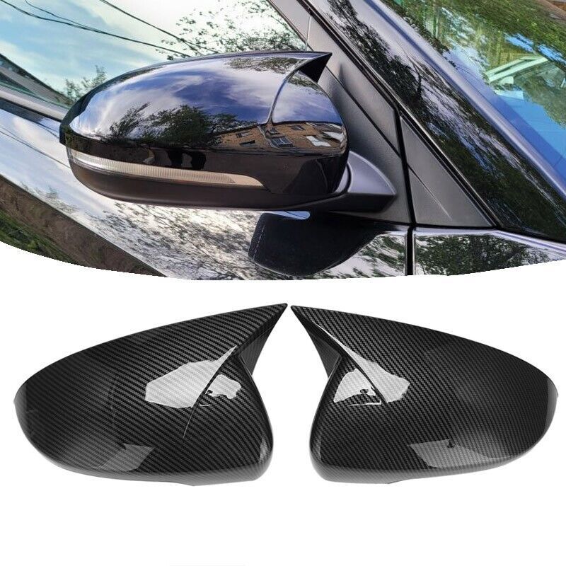 For Hyundai Tucson 2015- 2016 2017 2018  Car Rear View Mirror Ox Horn Side Cover Trim Frame Sticker Caps Accessories
