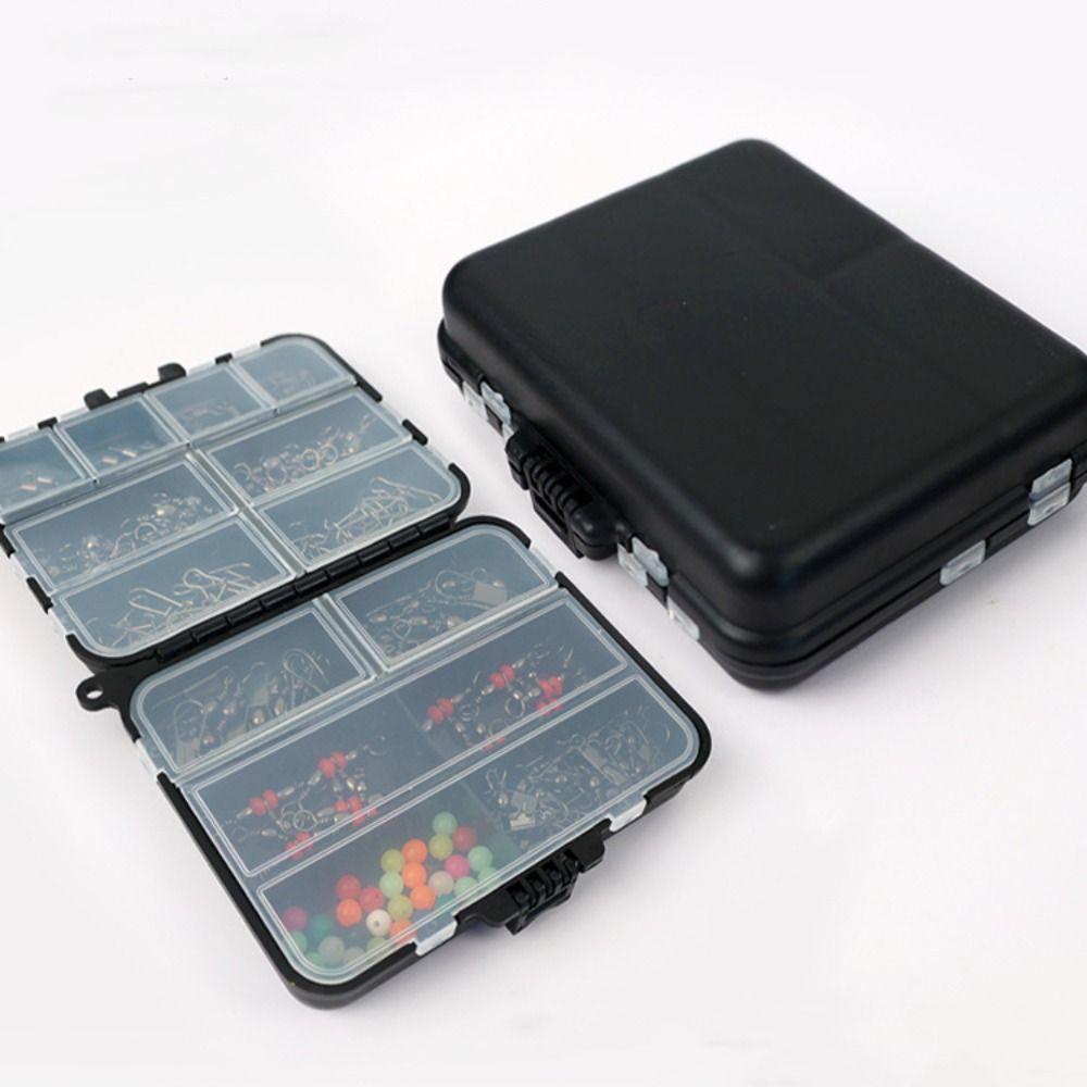 Lure Storage Box Fishing Tools Set Box Swivels Clips Fishing Hooks Set Box  Carp Fishing