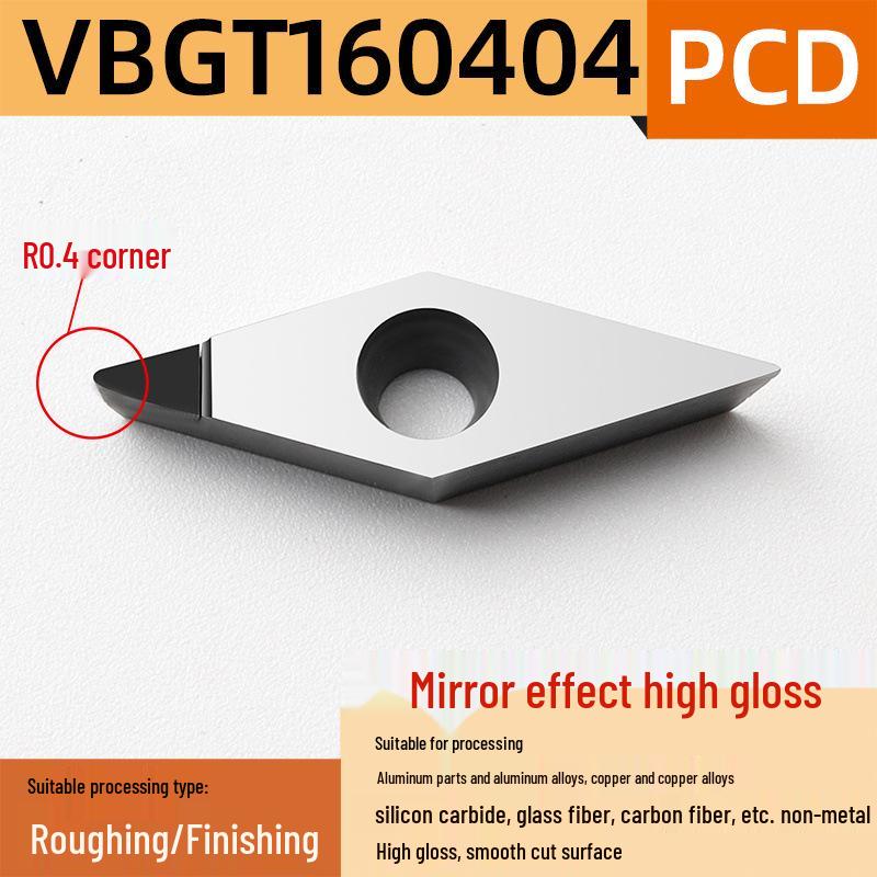 35° Diamond Blade CNC Lathe Inserts VCGT160404 VBGT110302 for Aluminum