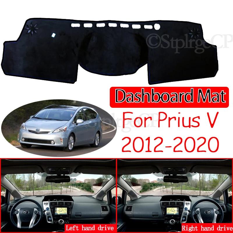 Anti-Slip Mat Dashboard Cover Pad Accessories for Toyota Prius V Daihatsu Mebius 2012 2013 2014 2015 2016 2017 2018 2019 ZVW40
