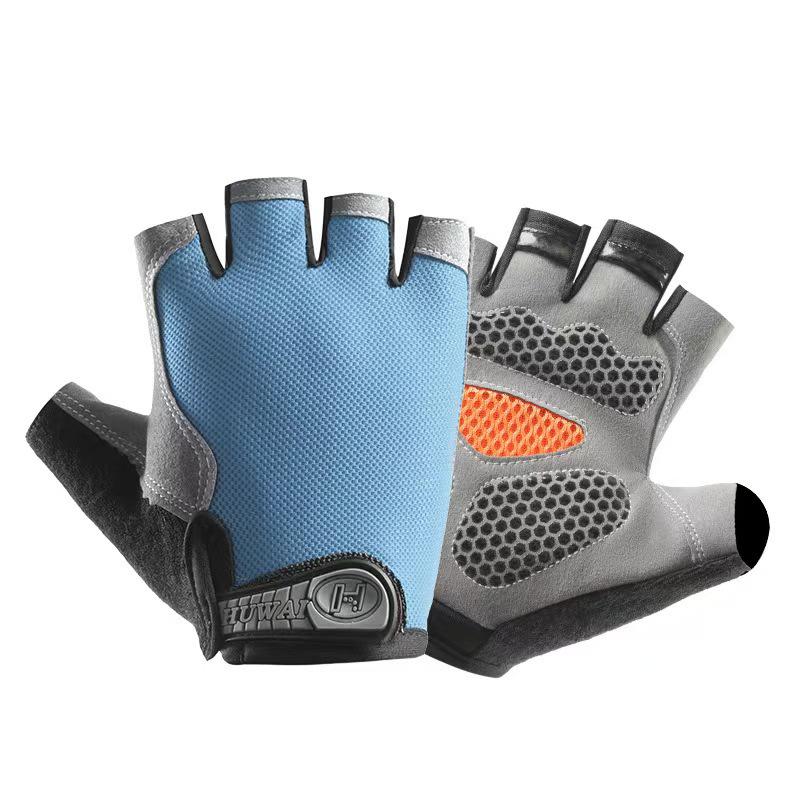 Unisex Halbfinger Atmungsaktive Rutschfeste Handschuhe für Outdoor-Fitness, Radfahren und Klettern.