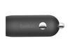 Belkin - adaptateur secteur pour voiture - 30 watt - 3 a - fast charge, power delivery 3.1 (usb-c 24 broches) - noirrechargez un