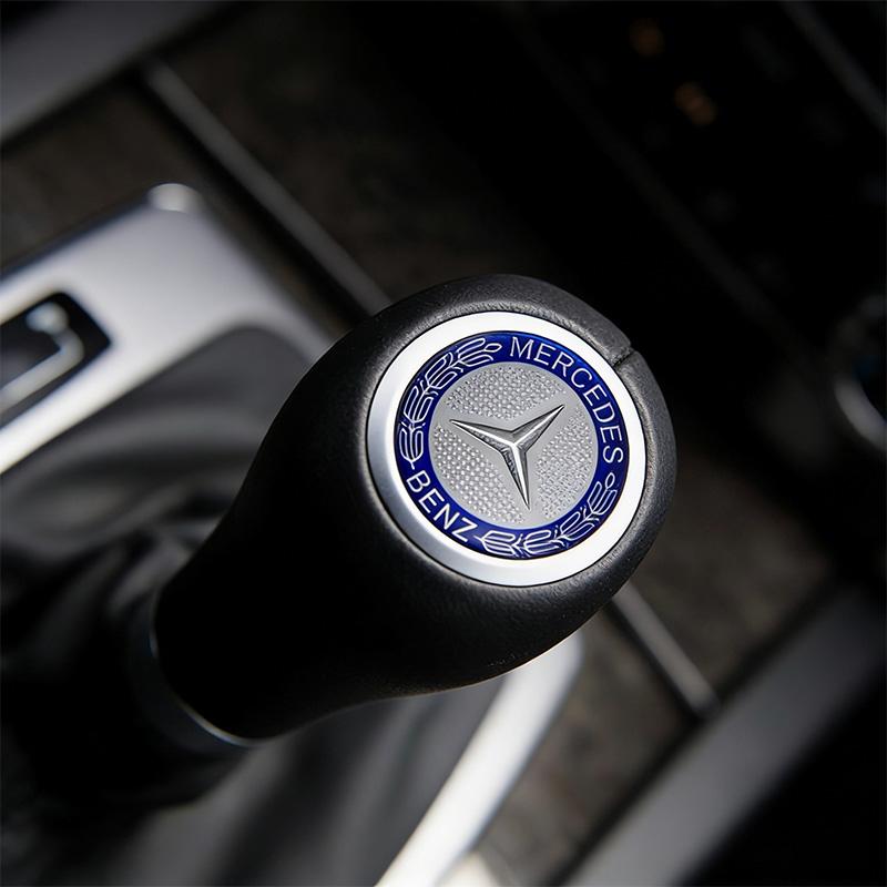 Car Gear Lever Logo Sticker Shift Stick Decal Accessories For Mercedes Benz AMG GLE GLS CLA CLE GLC CLS GLA W223 W213 W206 W464 PL9