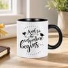 Large Capacity Coffee Cup Graduation Theme Water Cup with Ergonomic Handle Comfortable to