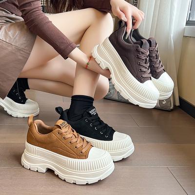 New Classic Women's Thick Bottom Sneakers Youth Fashion Versatile Casual Shoes Outdoor Height Increasing Sports Running Shoes
