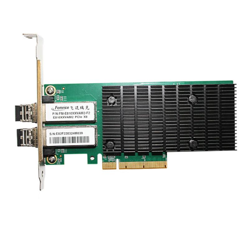FEMRICE Intel E810XXVAM2 25G Dual-Port Fiber Server Network Card, (CN version)