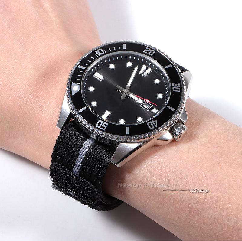 Nylon Watch Strap 20mm 22mm Sports Fabric Wristband Belt Canvas Bracelet for Seiko Universal Replacement Sport Watch Bands