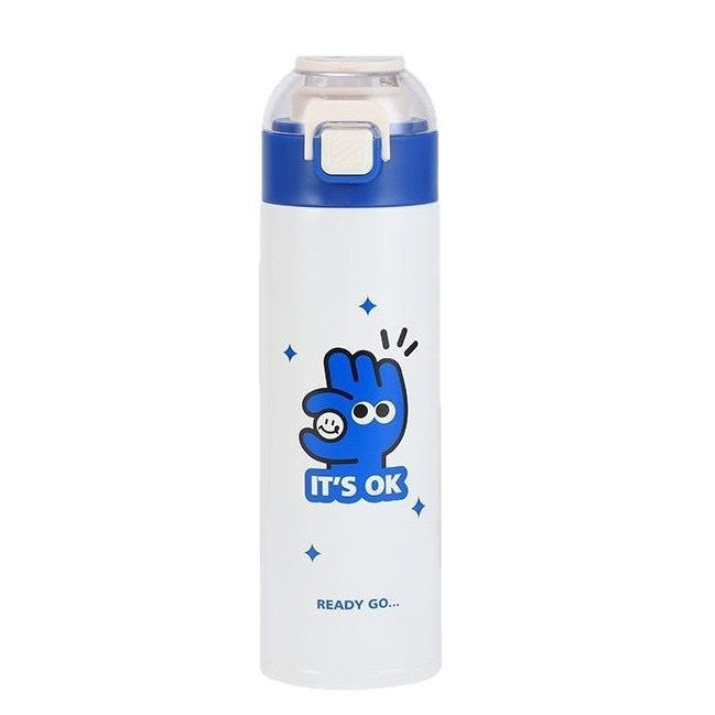 Water Bottle Thickened 111 Double Drink Bounce Cup Vacuum Double Layer Thermos Cup Portable Water Cup Gift Cup