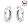 Real 925 Silver Classic Irregular Earrings Jewelry Hoop Earrings For Women Jewelry Fine Birthday Party Gifts