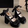 Fashion Night Club Platform Women Lolita Pumps Fashion Shallow High Heel Shoes 2025 Spring Autumn Ladies Outdoor Stripper Shoes