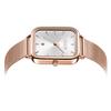 Jyullieoseu Ja-1297 Clean Dial Slim Square Women'S Metal Watch
