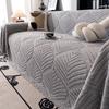Jacquard Plush Sofa Cover Cloth Anti Slip Large Modern Plush Thick Cushion All Inclusive Sofa Towel Blanket Living Room Decor