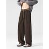 Men's New Warm Wide-Leg Wool Knit Sweatpants - Thick, Versatile, High-Street Casual Pants