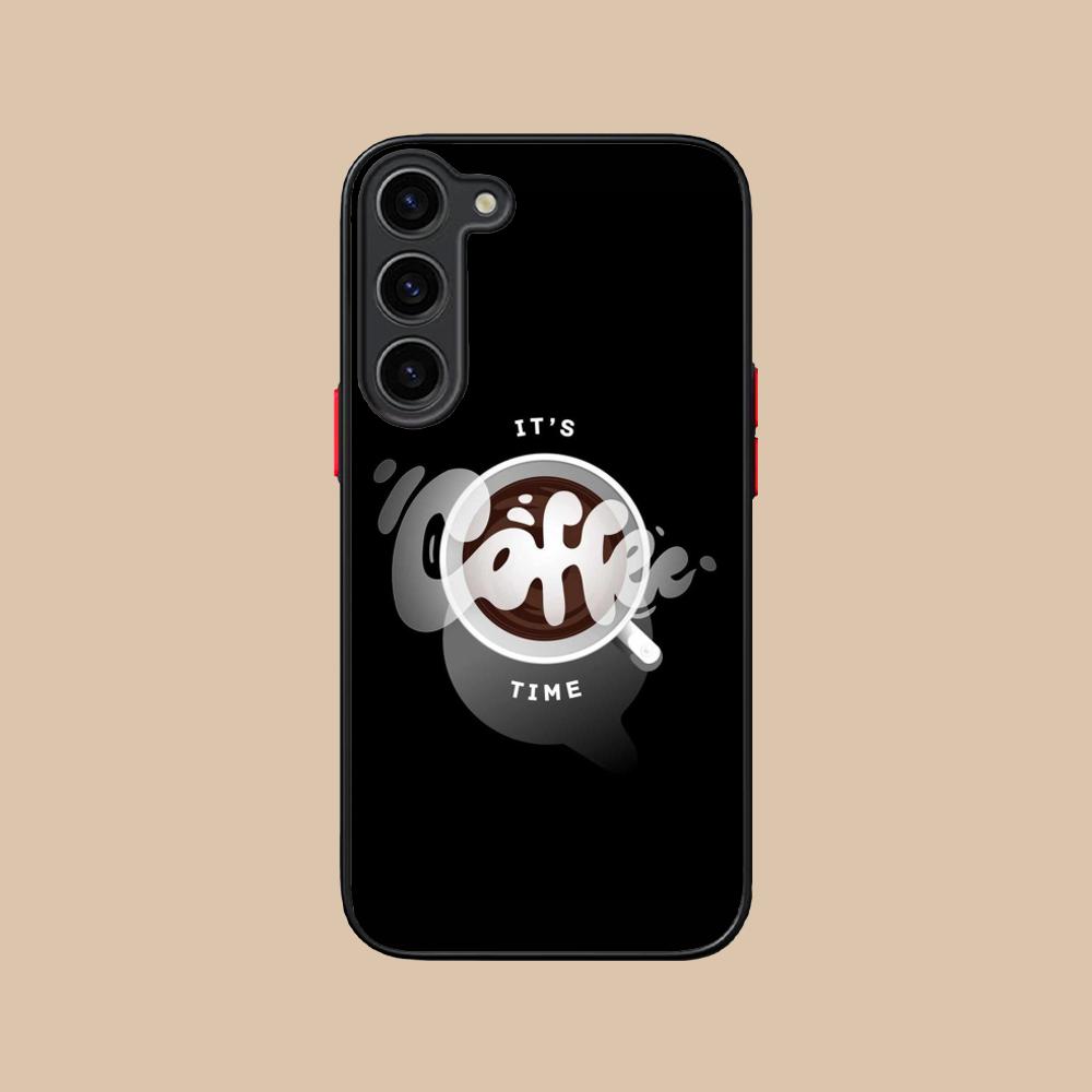 Coffee Beans Silicone Mobile Phone Case for Samsung Galaxy S26 S25 S24 S23 S22 S21 Plus FE Ultra Colorful Cover