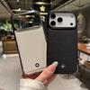 Luxury Business SLE Matte Litchi Leather Texture Phone Case for IPhone 17 Pro Max 16 15 14 13 12 11 Plus Shockproof Cover
