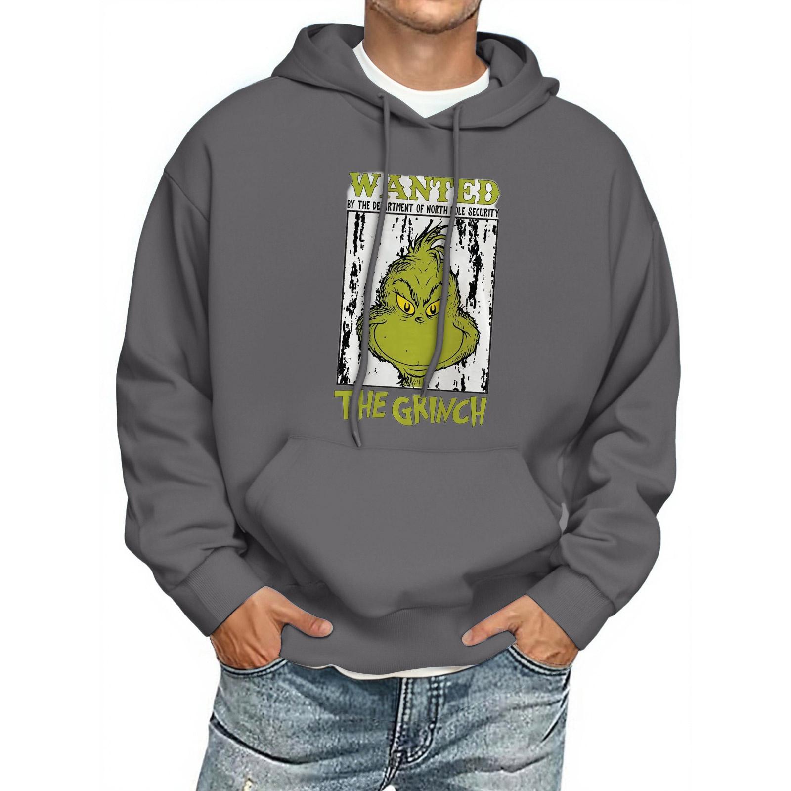 

Мужская толстовка с капюшоном с принтом, с длинным рукавом, повседневный пуловер, худи, толстовка с капюшоном M