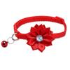 Floral Bow Pet Collar with Bell - Cute Cat Collar & Dog Neckband, Adjustable Flower Bowknot Collar for Small Medium Pets