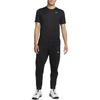 Nike Solid Color Logo Print Crew Neck T-Shirt Men Tops Black DX0990-010