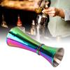 Double Jigger 304 Stainless Steel Thicken Design Wide Opening Glossy Appearance Easy Cleaning Alcohol Measuring Tool