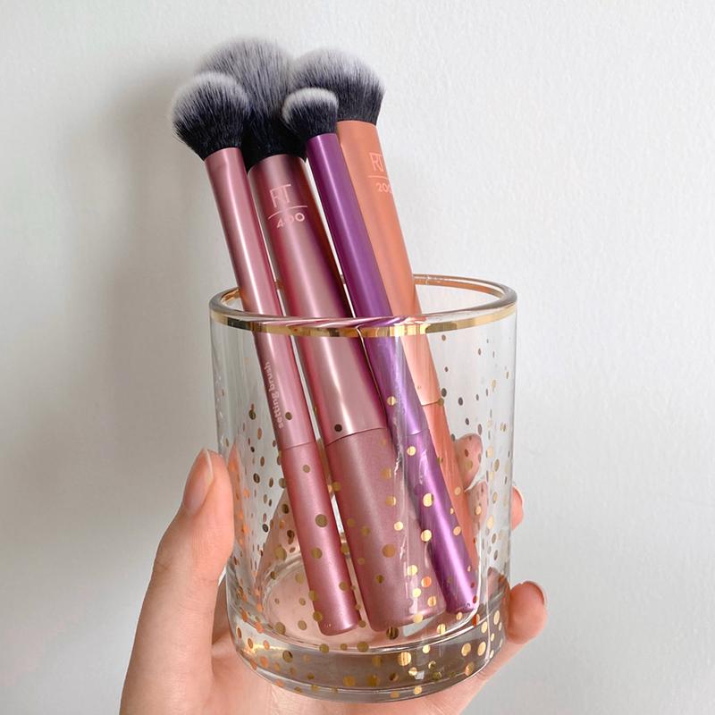 Cosmetic Brush Storage Box Noble Relief Portrait Tube Makeup Beauty Storage Bucket Makeup Tube Desktop Storage Box Pen Holder