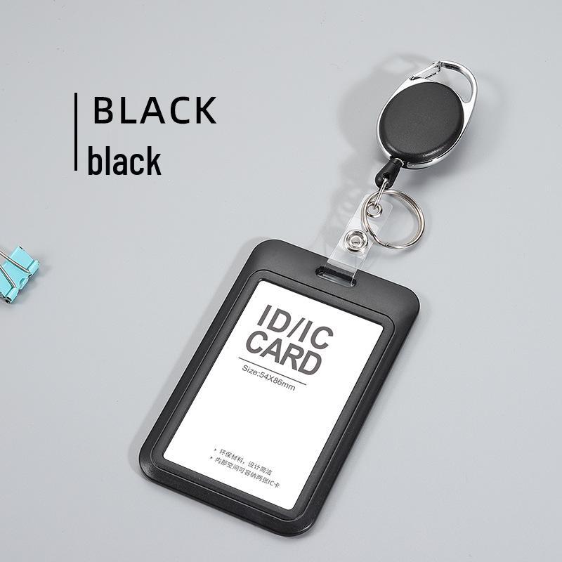 Retractable ID Card Lanyard & Badge Holder with Dual-Use Clip for Work, Campus, or Meal Cards