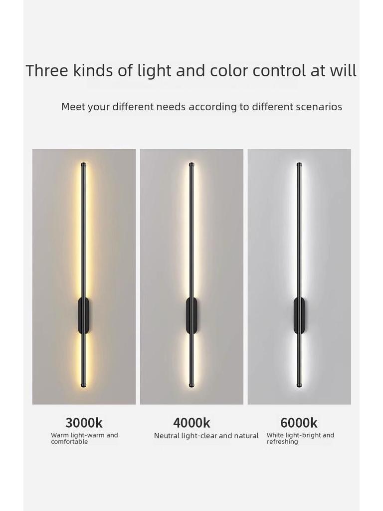 Punch-Free Smart Wall Light with Hand Sweep Switch for Bedroom and Hallway