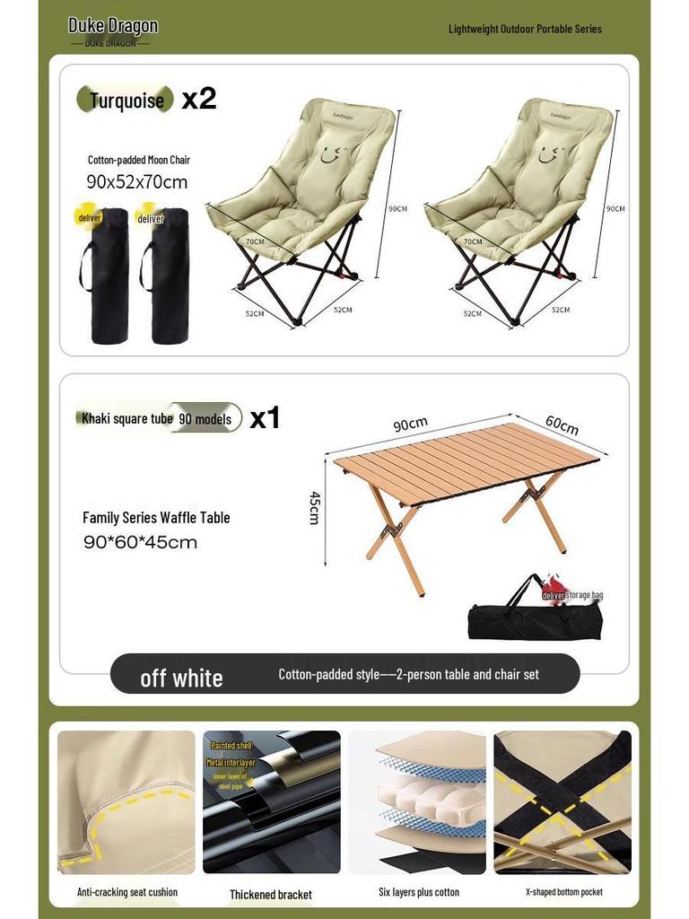 Foldable Outdoor Recliner: High-Back, Cotton Moon Chair for Beach, Portable & Adjustable for Sketching, Leisure, and Fishing.