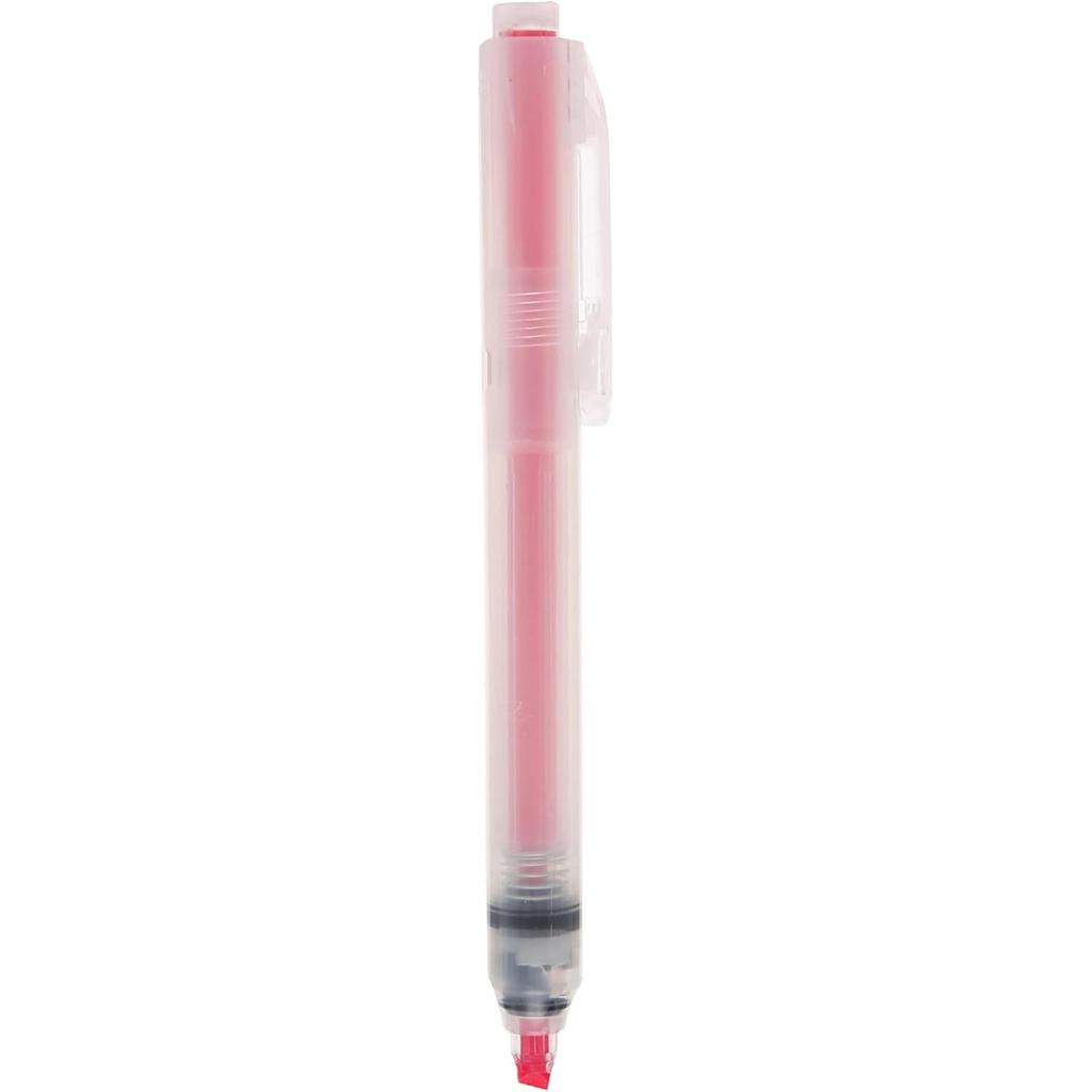 MUJI Polypropylene Retractable Highlighter Pink NBC45A8A Pen,
