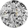 64 Black and White European and American Retro Graffiti Stickers Decorative Suitcase Pen Guitar Notebook DIY Waterproof Stickers