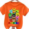 Sprunki Kids Tshirt Fashion Cartoon Figure Boys Girls Clothes Summer Round Neck Short Sleeve Tshirt Sprunki Childrens Clothing