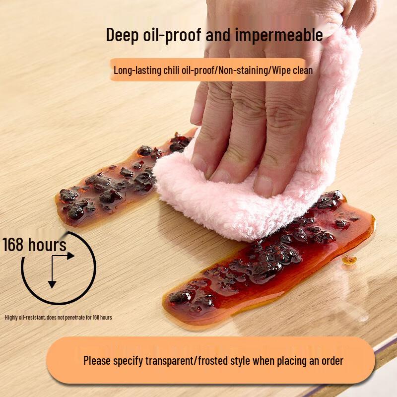 Clear PVC Soft Table Protector Mat