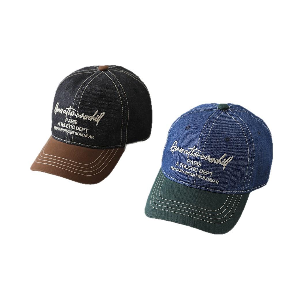 Kids' Retro Denim Baseball Cap - Spring/Autumn Sun Protection for Boys & Girls