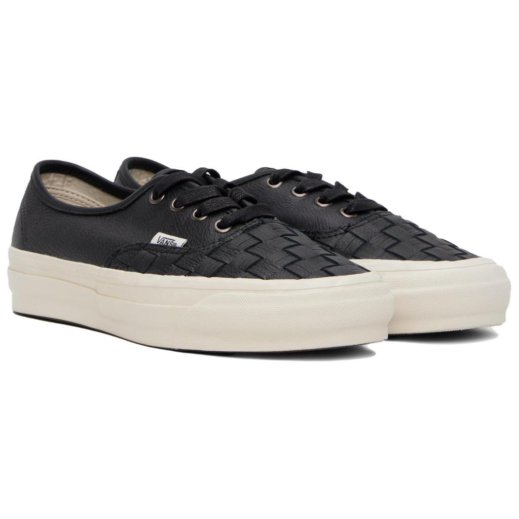 Vans Authentic Reissue 44 LX Woven Leather Unisex Sneakers Black VN000D5KBLK1