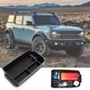 Car Central Armrest for Seat Storage Organizer Trays Black Hidden Drawer Box Suitable for Bronco 21 22 Interior Accessor