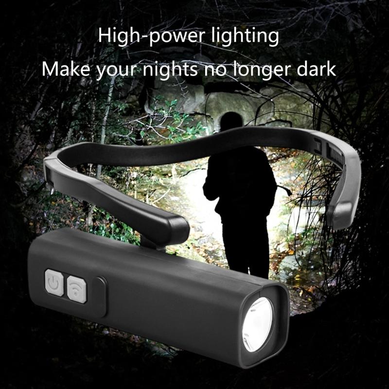 Ear-mounted Flashlight LED Headwear For Nighttime Auto Repair Running Adventure ABS Construction Handfree
