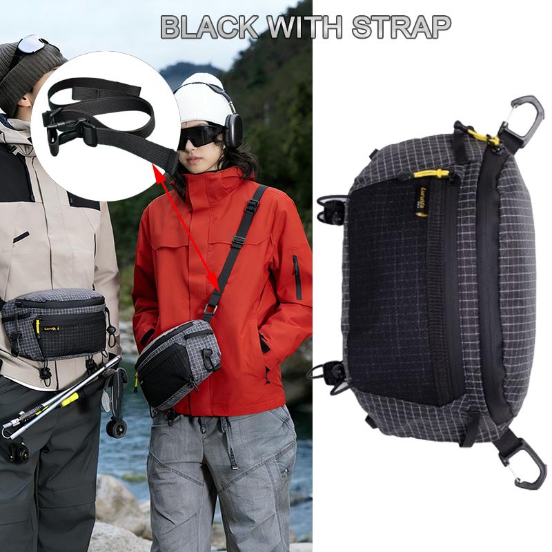 Strap Pack Pouches For Backpack Lightweight Phone Pocket Large Capacity Waterproof Fanny Pack Multi Use Outdoor Bag Easy Access