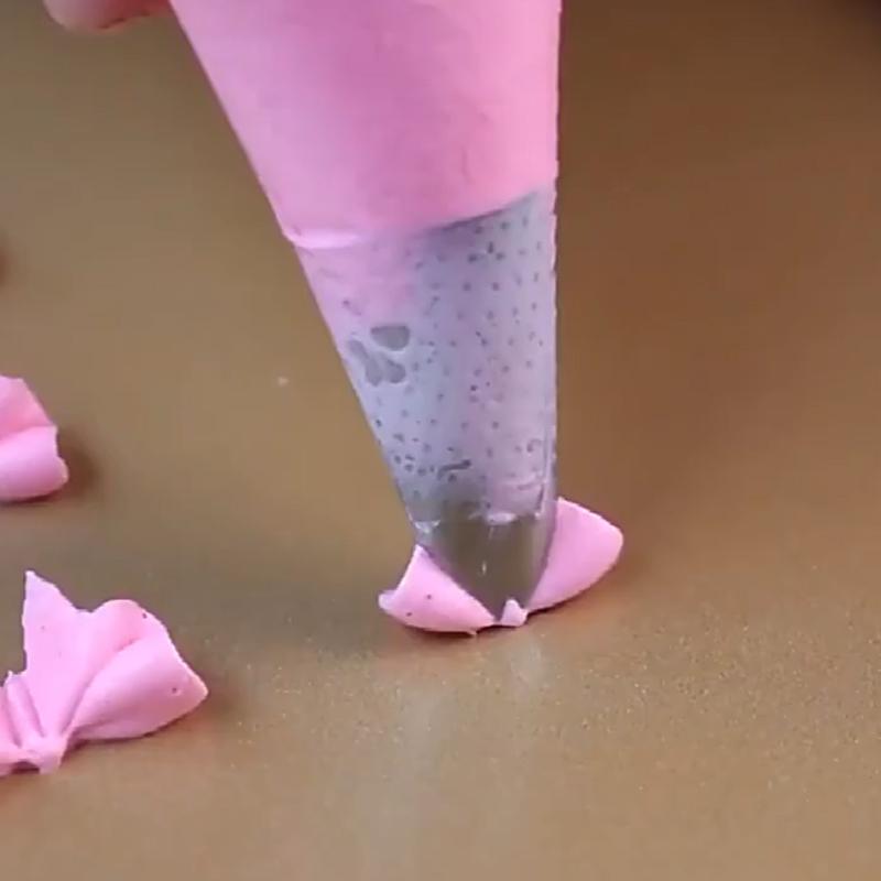 Špička na zdobení motýlkem Nerezová ocel List Lilie Fondán Krém Stříkací tryska Zdobení sušenek a dortů Kuchyňské pekařské nástroje