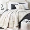 Luxury Fox Fur Throw Blanket Winter Warm Fluffy Soft Blankets Bedspread On the Bed Faux Fur Blanket Plaid Throw for Sofa Towel