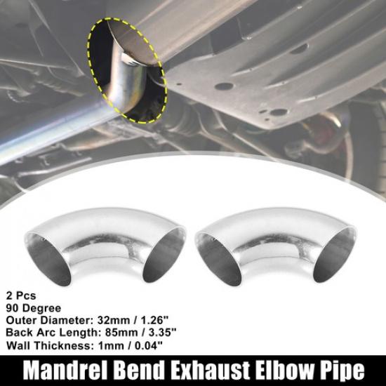 

2 Pc 125 90 Degree Stainless Steel Car Exhaust Elbow Pipe 004 Thickness