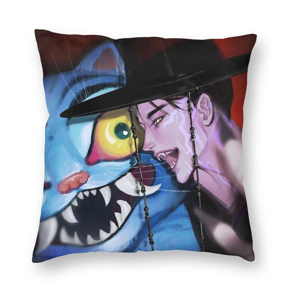 KPop Demon Hunters Pillowcase Printing Fabric Cushion Cover Gift Throw Pillow Case Cover Home Square 45X45cm