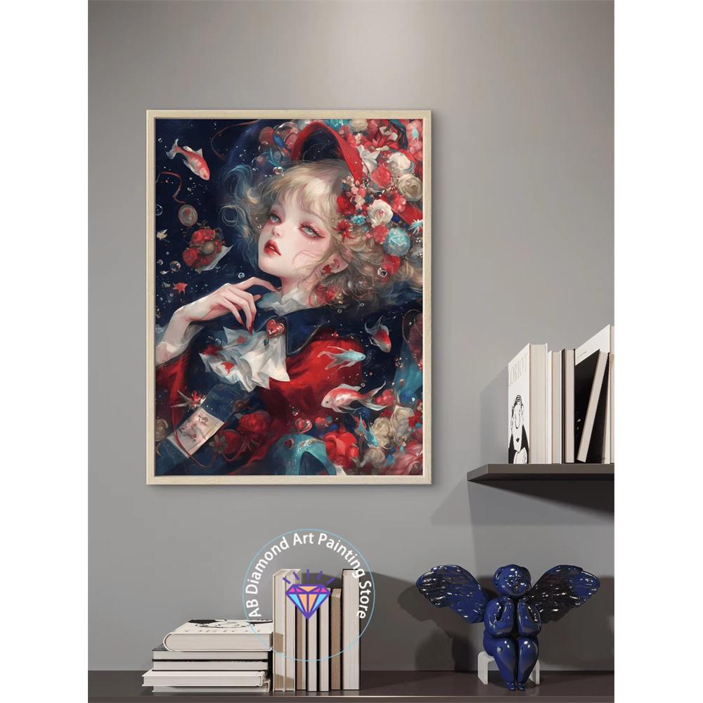 2026 New Handmade DIY Cartoon Girl Diamond Painting Kits Picture Cross Mosaic Home Decoration 5d Diy Gifts