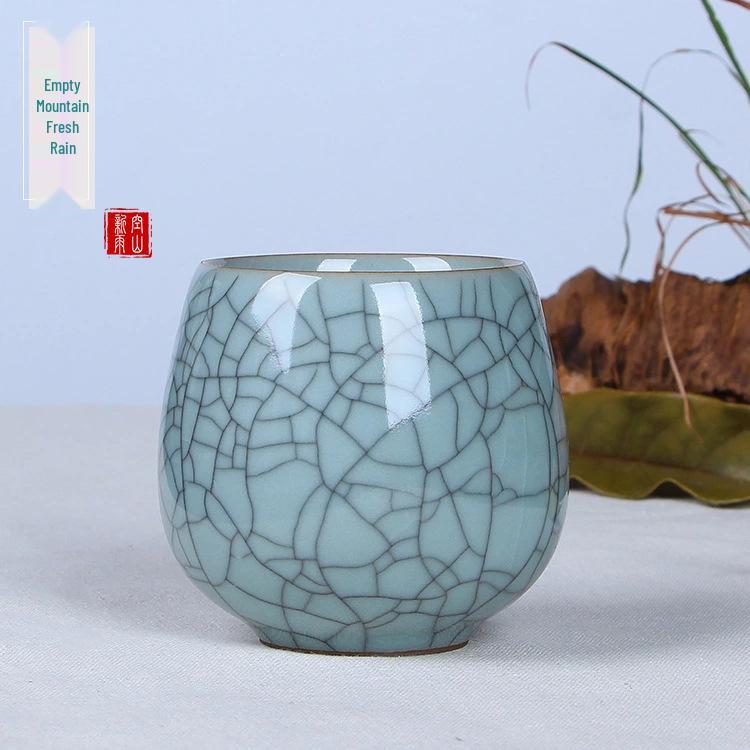 Rain in the Mountains Celadon Ceramic Travel Mug: Creative and Practical Gift