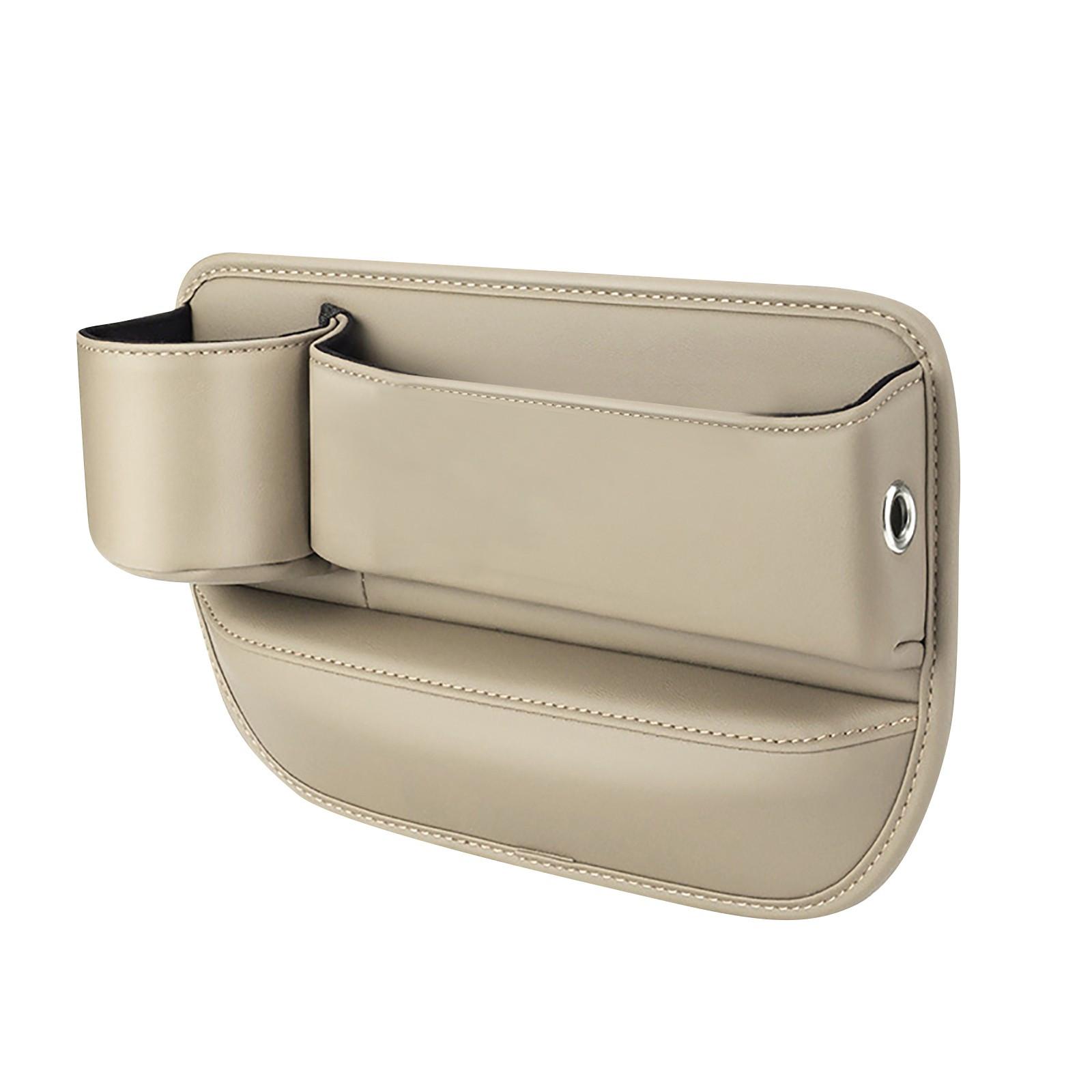 

Автомобильная кожаная сумка-подстаканник Ящик для хранения сиденья Регулируемый ящик для хранения автомобильного сиденья Кожаный подстаканник Сумка с подстаканником для телефонов Очки Ключи Карты One Size хаки