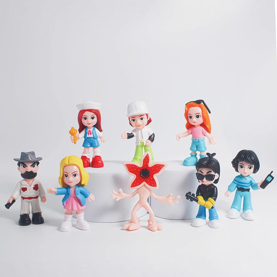8Pcs/Set Figure Style Dolls Eleven Man-eating Flower Figurine PVC Anime Figures Collection Cute Toys to kid Christmas