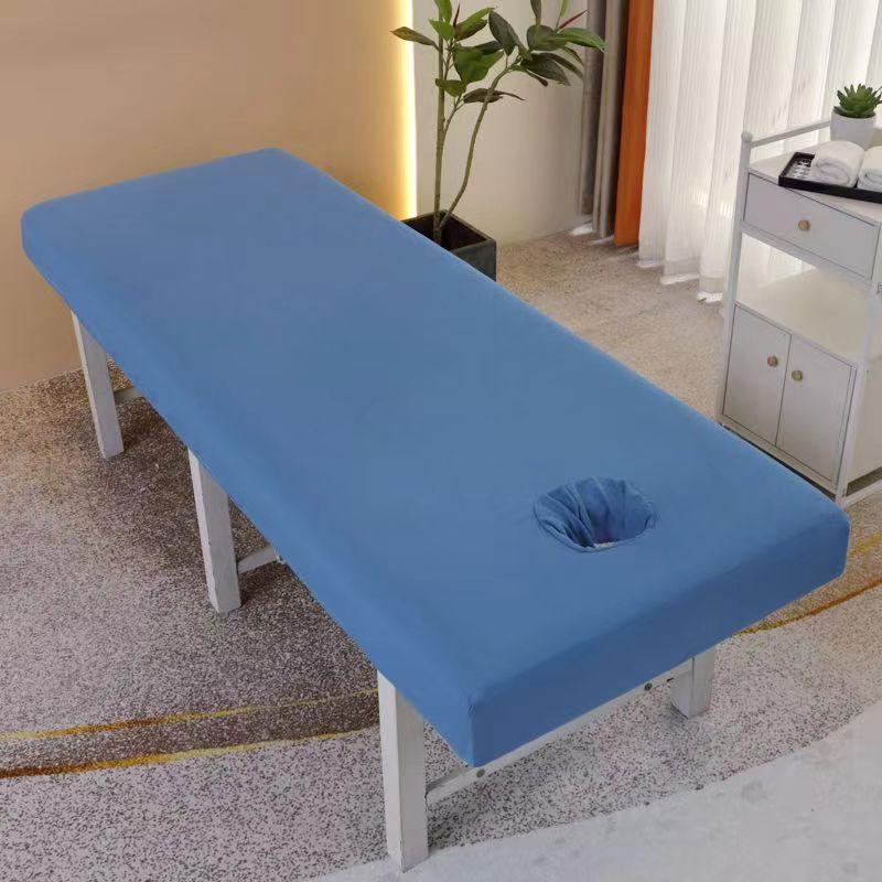 Kristall-Samt Spannbettbezug mit Loch für Massage-Therapie-Kliniken