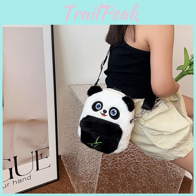Backpack Panda Plush Kids Unisex Cartoon Animal School Bag Children Daily Carry