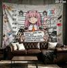 Franxx Wall Tapestry Aesthetic Wall Hanging Printed Fabric Blanket Decorative Tapestries For Bedroom Living Room Home Decor