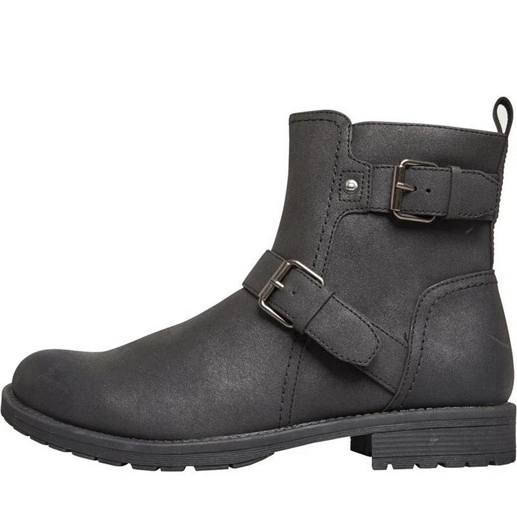 Nicholas Deakins Mens Chad Low Block Heel Motorcycle Boots